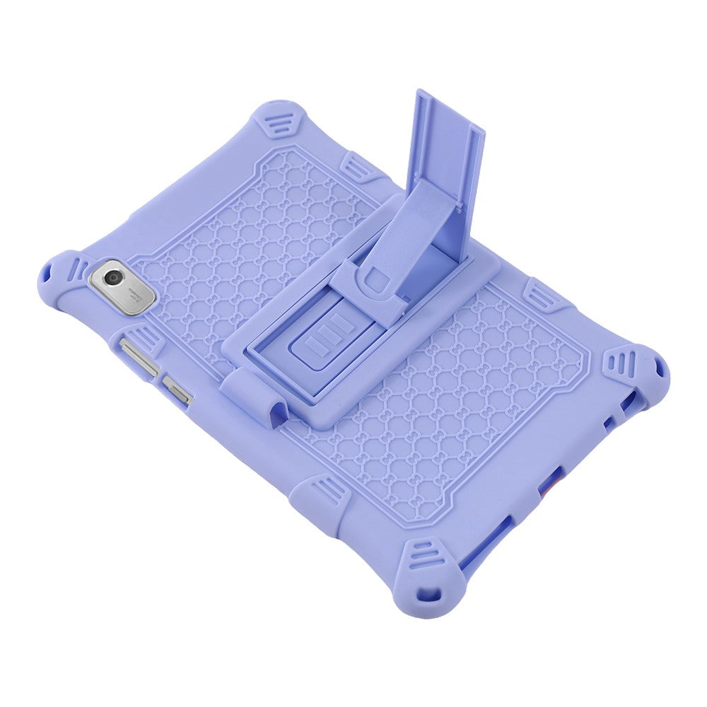 For Lenovo Tab M9 310FU Kickstand Tablet Silicone Case Retro Texture Anti-drop Tablet Cover