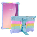 For Lenovo Tab M9 310FU Kickstand Tablet Silicone Case Retro Texture Anti-drop Tablet Cover