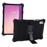 For Lenovo Tab M9 310FU Kickstand Tablet Silicone Case Retro Texture Anti-drop Tablet Cover