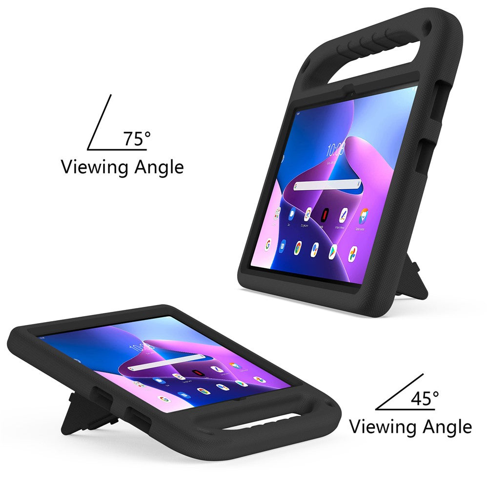 For Lenovo Tab M10 (Gen 3) Tab-328F Kickstand Tablet Case Hand Grip Anti-Drop EVA Tablet Cover
