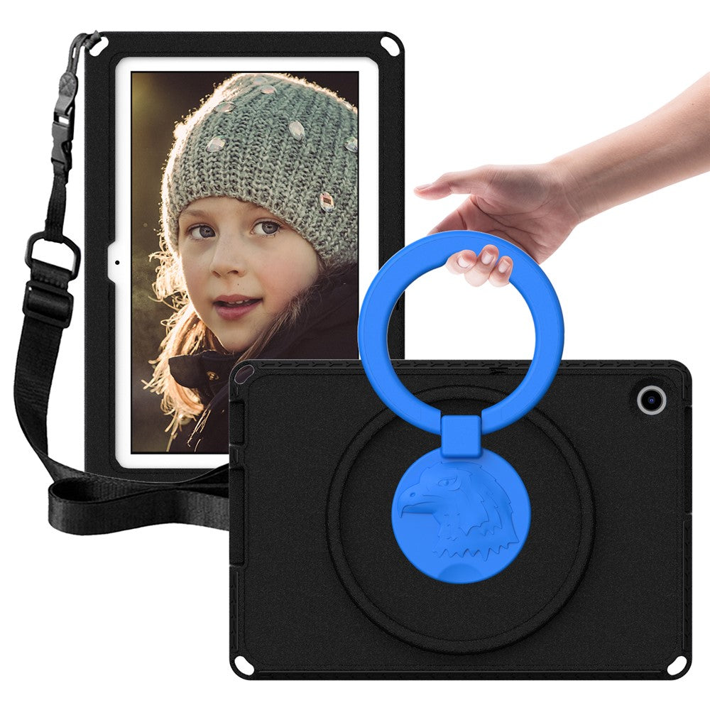 For Lenovo Tab M10 (Gen 3) Hand Grip Kickstand Tablet Case Anti-drop EVA+PC Tablet Cover