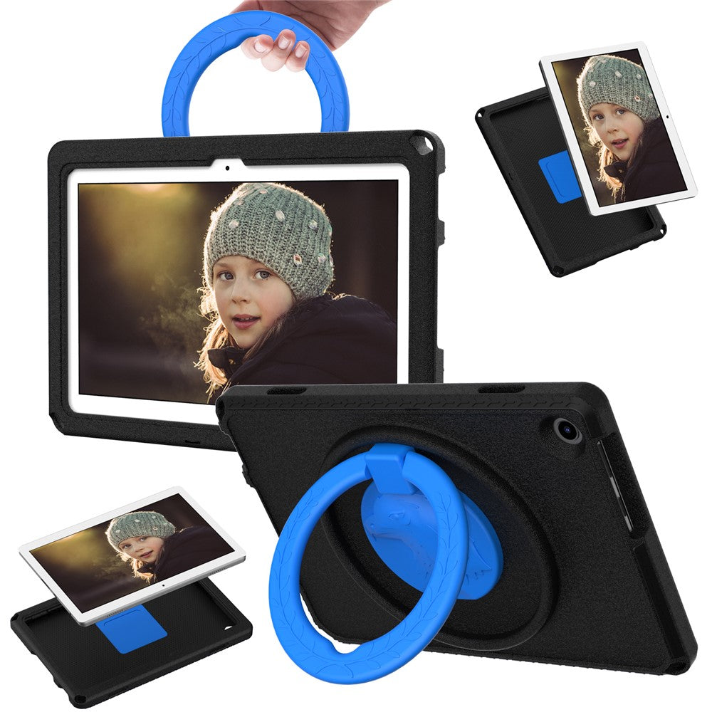 For Lenovo Tab M10 (Gen 3) Hand Grip Kickstand Tablet Case Anti-drop EVA+PC Tablet Cover