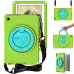 For Lenovo Tab M10 (Gen 3) Hand Grip Kickstand Tablet Case Anti-drop EVA+PC Tablet Cover