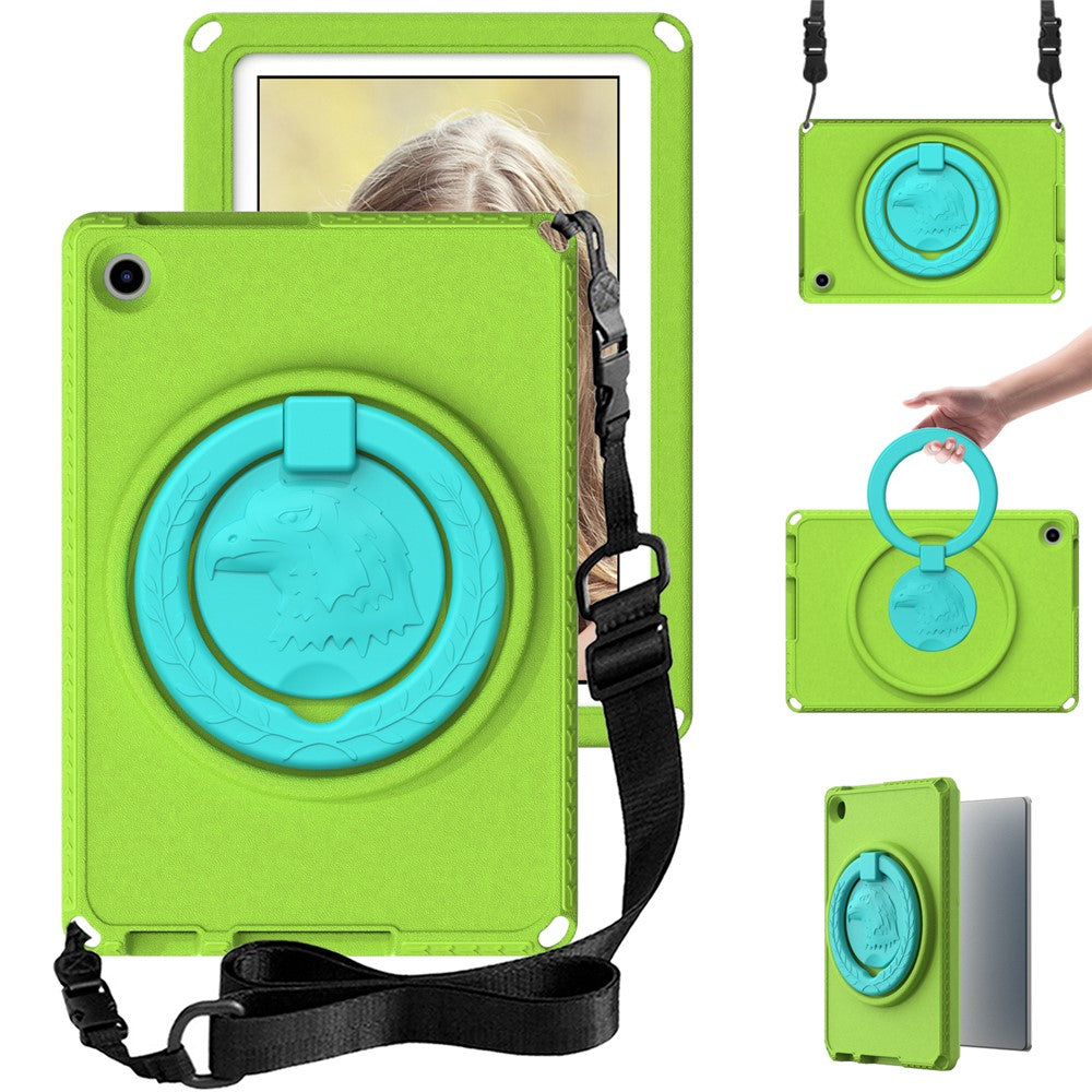 For Lenovo Tab M10 (Gen 3) Hand Grip Kickstand Tablet Case Anti-drop EVA+PC Tablet Cover