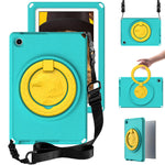 For Lenovo Tab M10 (Gen 3) Hand Grip Kickstand Tablet Case Anti-drop EVA+PC Tablet Cover