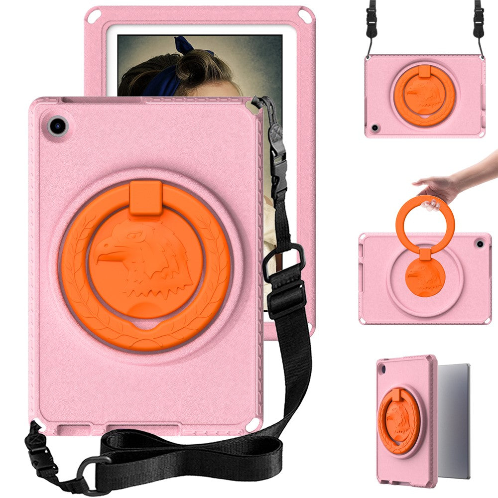 For Lenovo Tab M10 (Gen 3) Hand Grip Kickstand Tablet Case Anti-drop EVA+PC Tablet Cover