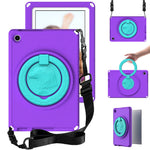For Lenovo Tab M10 (Gen 3) Hand Grip Kickstand Tablet Case Anti-drop EVA+PC Tablet Cover