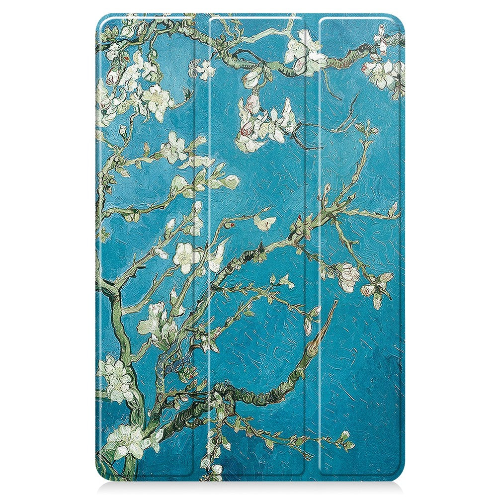 For Huawei MatePad 11 (2023) Trifold Stand Tablet Case PU Leather Pattern Cover with Auto Wake / Sleep