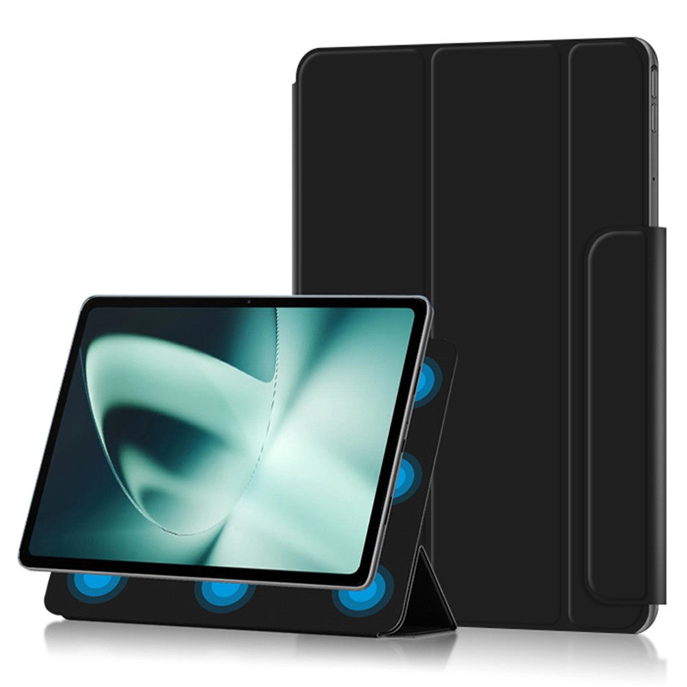 For OnePlus Pad PU Leather Tablet Case Magnetic Tri-fold Protective Cover with Stand