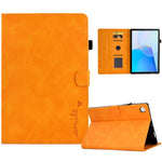 For Huawei MatePad SE 10.4-inch Love Heart Imprinted PU Leather Flip Cover Card Holder Protective Case