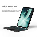 For OnePlus Pad Leather Case + Bluetooth-compatible Keyboard with Backlight Trackpad