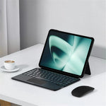 For OnePlus Pad Leather Case + Bluetooth-compatible Keyboard with Backlight Trackpad