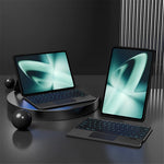 For OnePlus Pad Leather Case + Bluetooth-compatible Keyboard with Backlight Trackpad