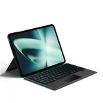 For OnePlus Pad Leather Case + Bluetooth-compatible Keyboard with Backlight Trackpad