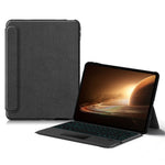 For Oppo Pad 2 Leather Case + Bluetooth-compatible Keyboard with Backlight Trackpad