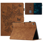 For Lenovo Tab M10 HD Gen 2 X306X Card Holder Tablet Case Imprinted Leather Stand Tablet Cover