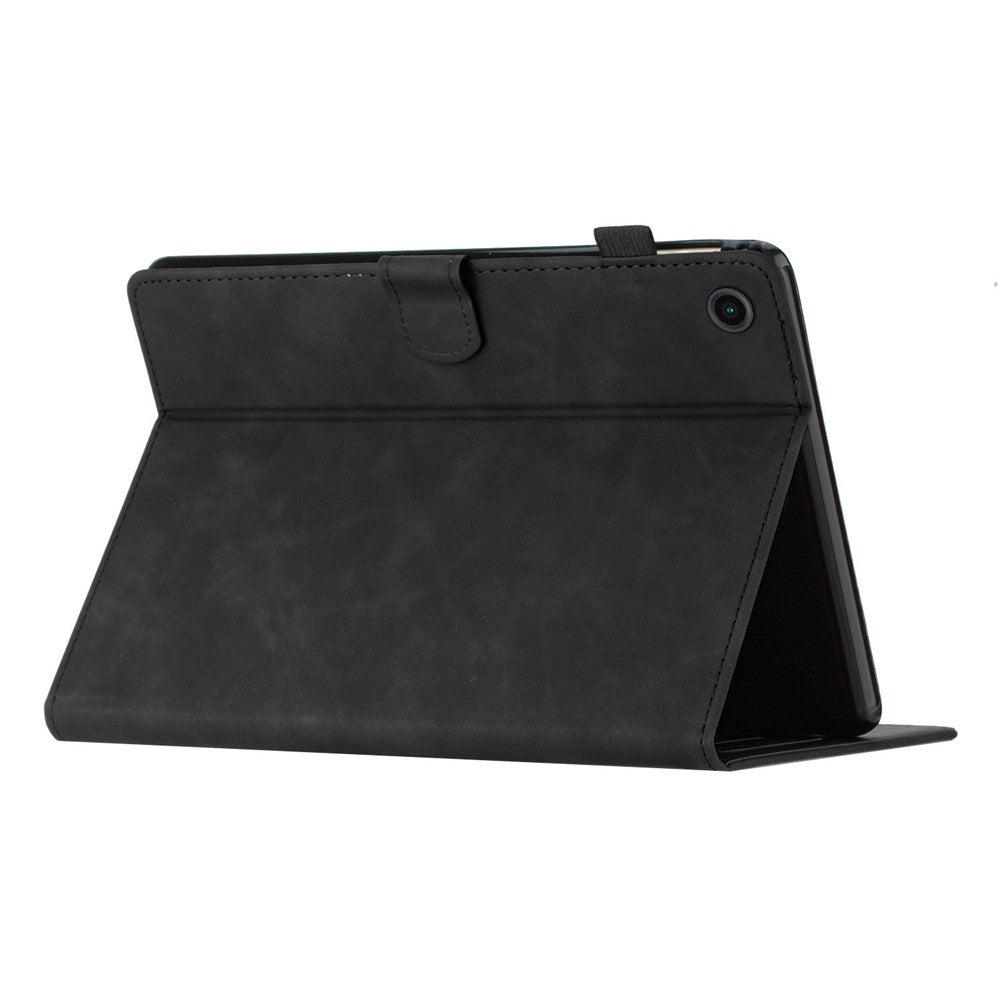 For Lenovo Tab M10 (Gen 3) PU Leather Tablet Case Card Slot Imprinted Stand Tablet Cover