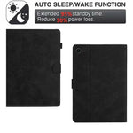 For Lenovo Tab M10 (Gen 3) PU Leather Tablet Case Card Slot Imprinted Stand Tablet Cover