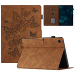 For Lenovo Tab M10 (Gen 3) PU Leather Tablet Case Card Slot Imprinted Stand Tablet Cover