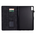 Tree Imprinted Leather Cover for Lenovo Tab M9 TB-310FU Anti-Drop Protective Case with Card Slot