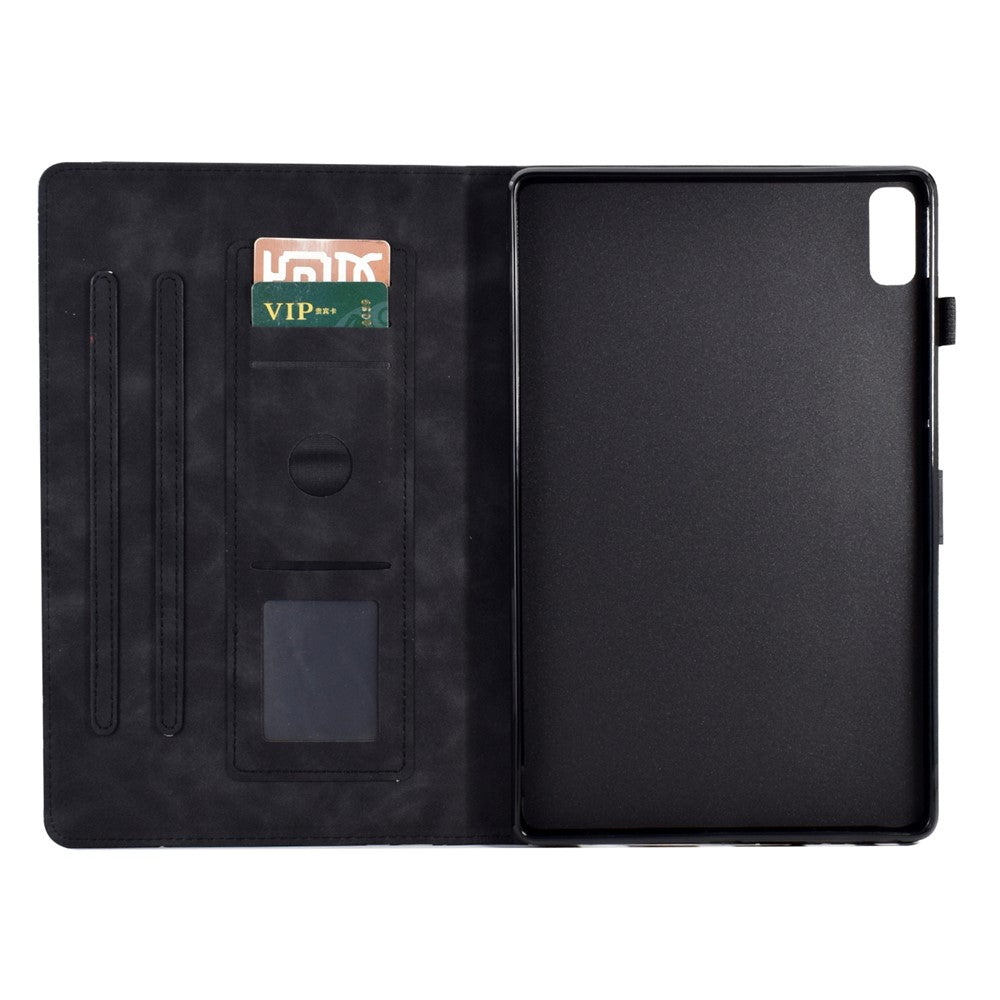 Tree Imprinted Leather Cover for Lenovo Tab M9 TB-310FU Anti-Drop Protective Case with Card Slot