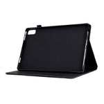 Tree Imprinted Leather Cover for Lenovo Tab M9 TB-310FU Anti-Drop Protective Case with Card Slot