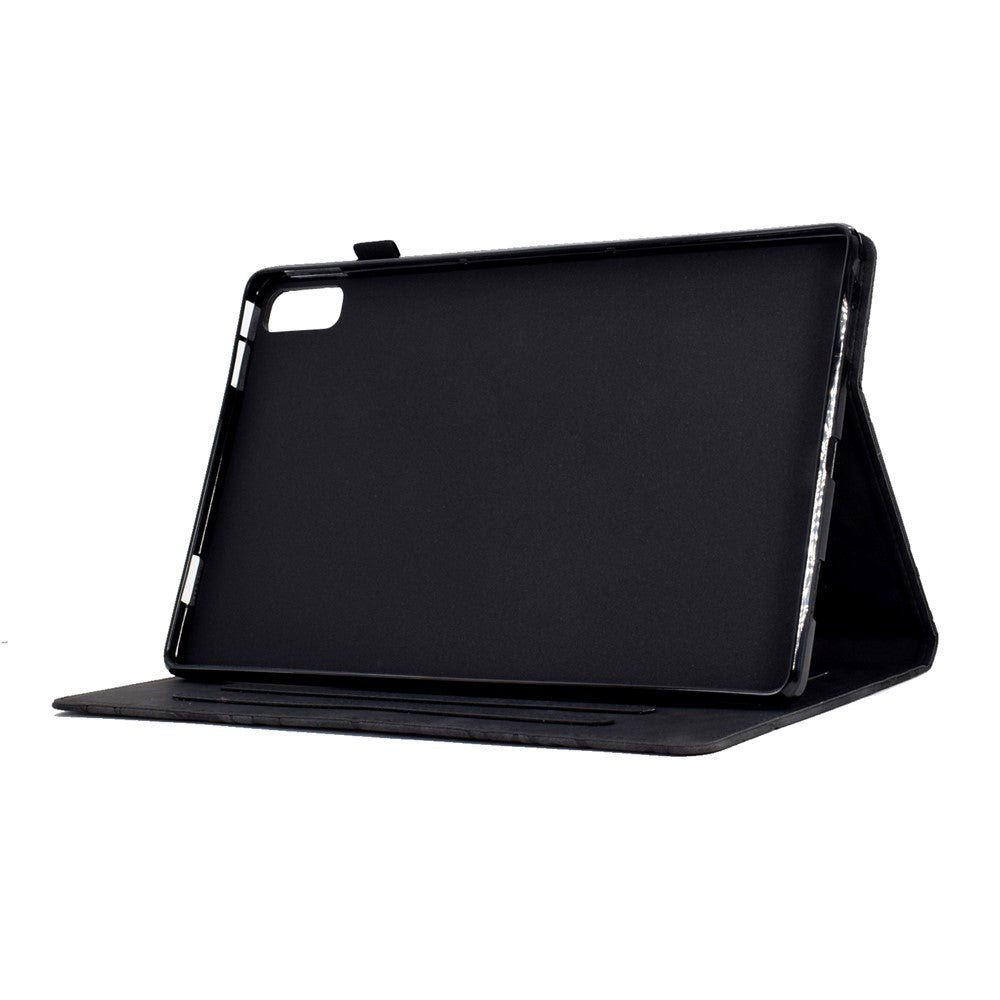 Tree Imprinted Leather Cover for Lenovo Tab M9 TB-310FU Anti-Drop Protective Case with Card Slot