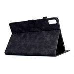 Tree Imprinted Leather Cover for Lenovo Tab M9 TB-310FU Anti-Drop Protective Case with Card Slot