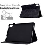 Tree Imprinted Leather Cover for Lenovo Tab M9 TB-310FU Anti-Drop Protective Case with Card Slot