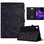 Shockproof Leather Cover for Lenovo Tab M10 Plus TB-X606F Tree Imprinted Tablet Case with Card Slot