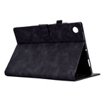 Shockproof Leather Cover for Lenovo Tab M10 Plus TB-X606F Tree Imprinted Tablet Case with Card Slot