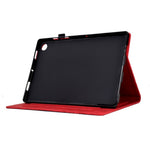 For Lenovo Tab M10 (Gen 3) Imprinted Tree Tablet Case PU Leather Card Holder Stand Cover