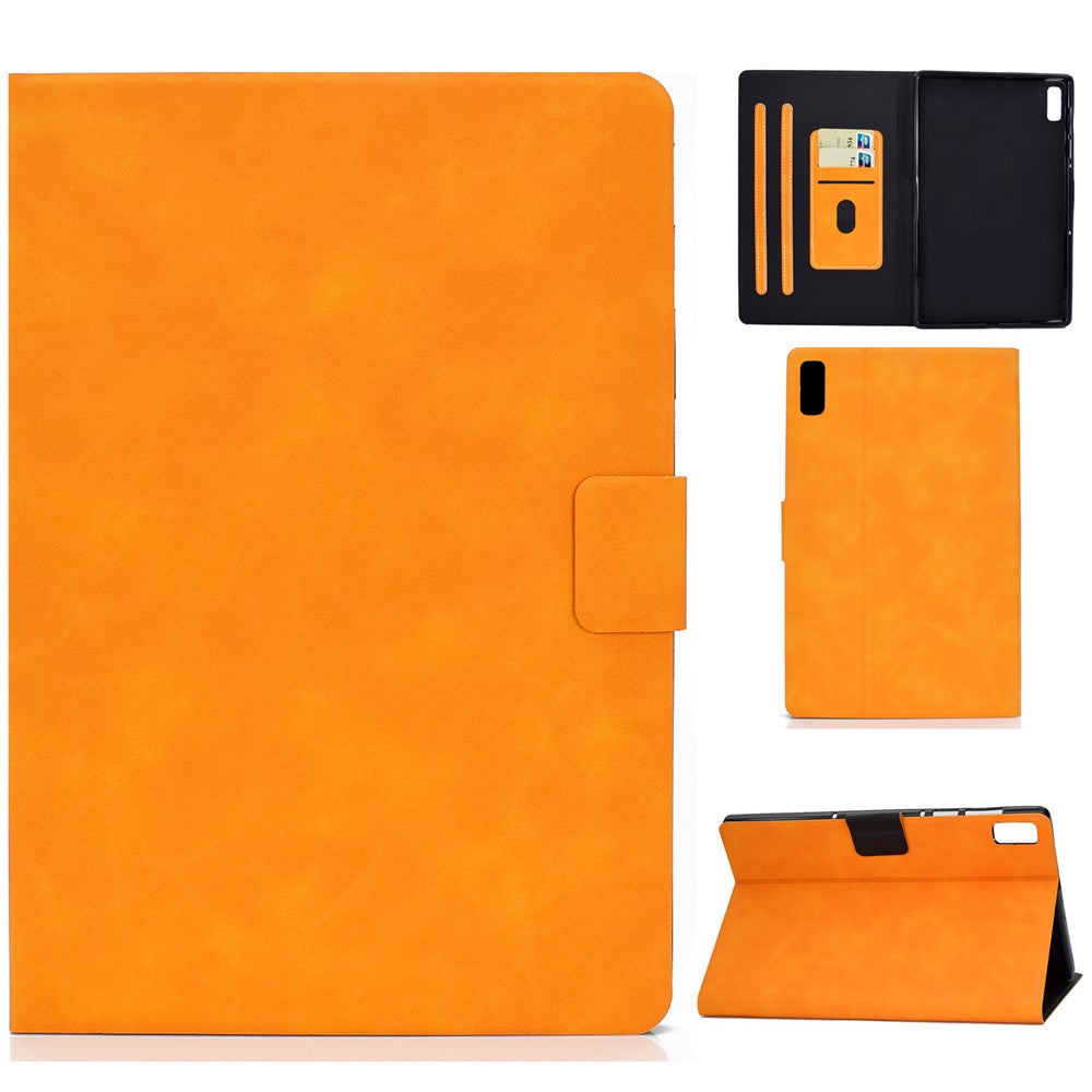 For Lenovo Tab M9 TB-310FU PU Leather Tablet Case A7 Cowhide Texture Protective Cover with Card Holder