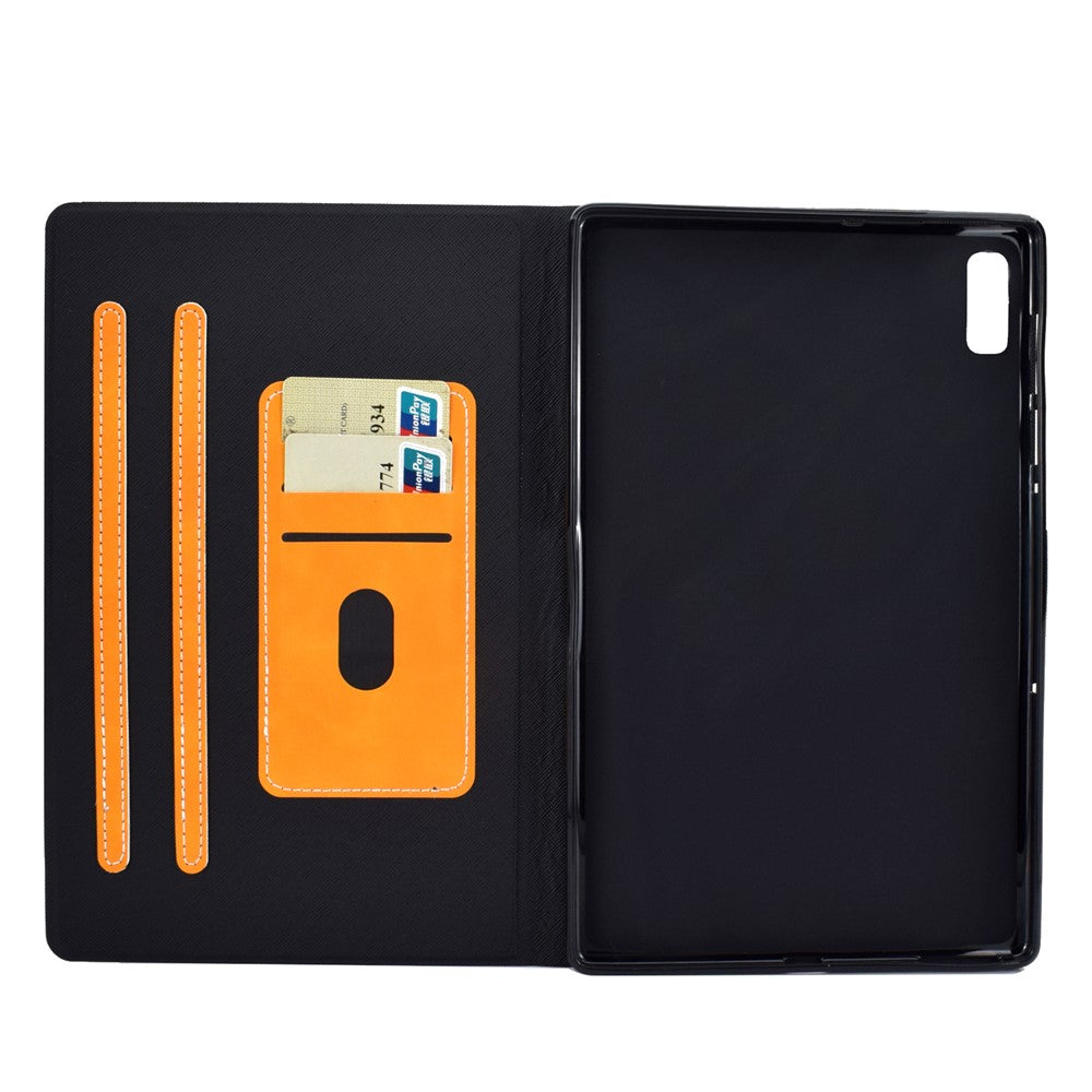 For Lenovo Tab M9 TB-310FU PU Leather Tablet Case A7 Cowhide Texture Protective Cover with Card Holder