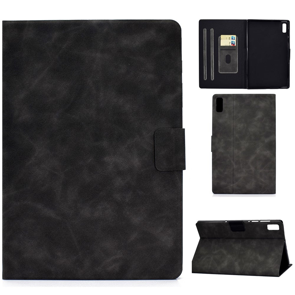 For Lenovo Tab M9 TB-310FU PU Leather Tablet Case A7 Cowhide Texture Protective Cover with Card Holder