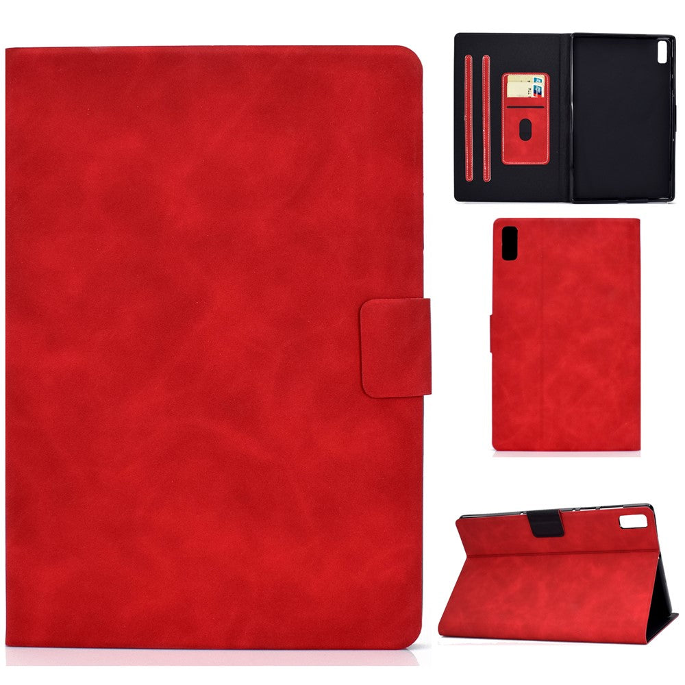 For Lenovo Tab M9 TB-310FU PU Leather Tablet Case A7 Cowhide Texture Protective Cover with Card Holder
