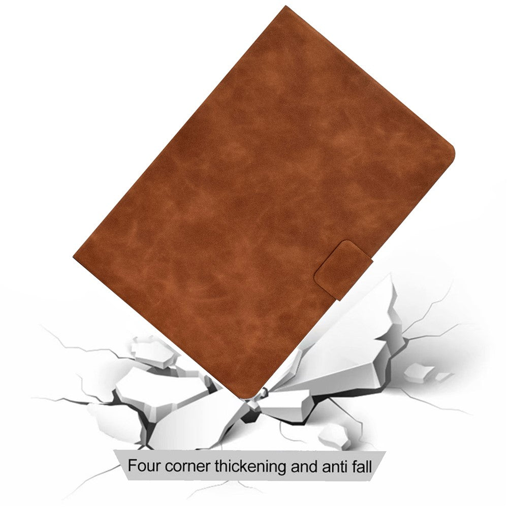 For Huawei MatePad SE 10.4-inch A7 Cowhide Texture Tablet Case PU Leather Stand Card Slot Cover