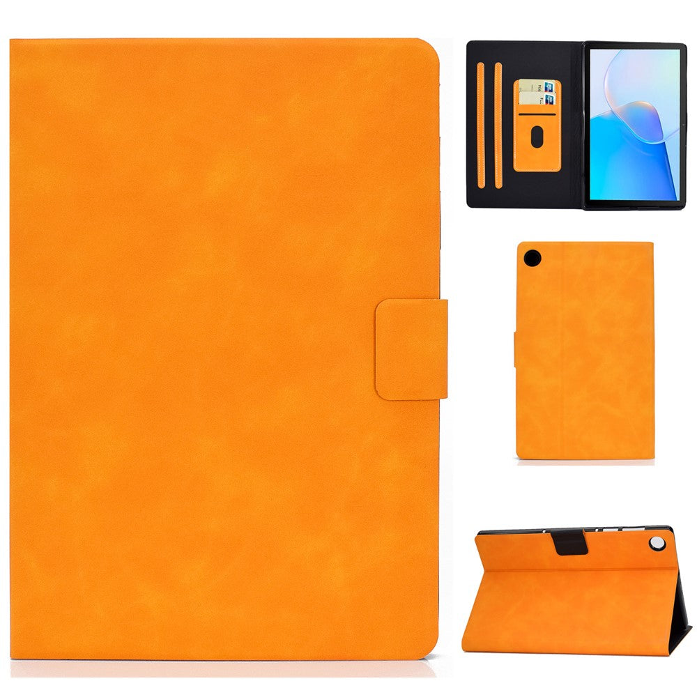 For Huawei MatePad SE 10.4-inch A7 Cowhide Texture Tablet Case PU Leather Stand Card Slot Cover