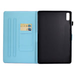 For Lenovo Tab M9 TB-310FU A1 Pattern Printing Folio Cover PU Leather Stand Card Slot Tablet Case