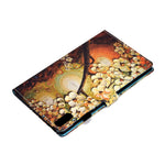 For Lenovo Tab M9 TB-310FU A1 Pattern Printing Folio Cover PU Leather Stand Card Slot Tablet Case