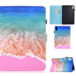 For Lenovo Tab M9 TB-310FU A1 Pattern Printing Folio Cover PU Leather Stand Card Slot Tablet Case
