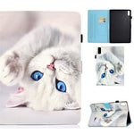 For Lenovo Tab M9 TB-310FU A1 Pattern Printing Folio Cover PU Leather Stand Card Slot Tablet Case