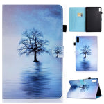 For Lenovo Tab M9 TB-310FU A1 Pattern Printing Folio Cover PU Leather Stand Card Slot Tablet Case