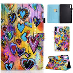 For Lenovo Tab M9 TB-310FU A1 Pattern Printing Folio Cover PU Leather Stand Card Slot Tablet Case