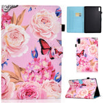 For Lenovo Tab M9 TB-310FU A1 Pattern Printing Folio Cover PU Leather Stand Card Slot Tablet Case