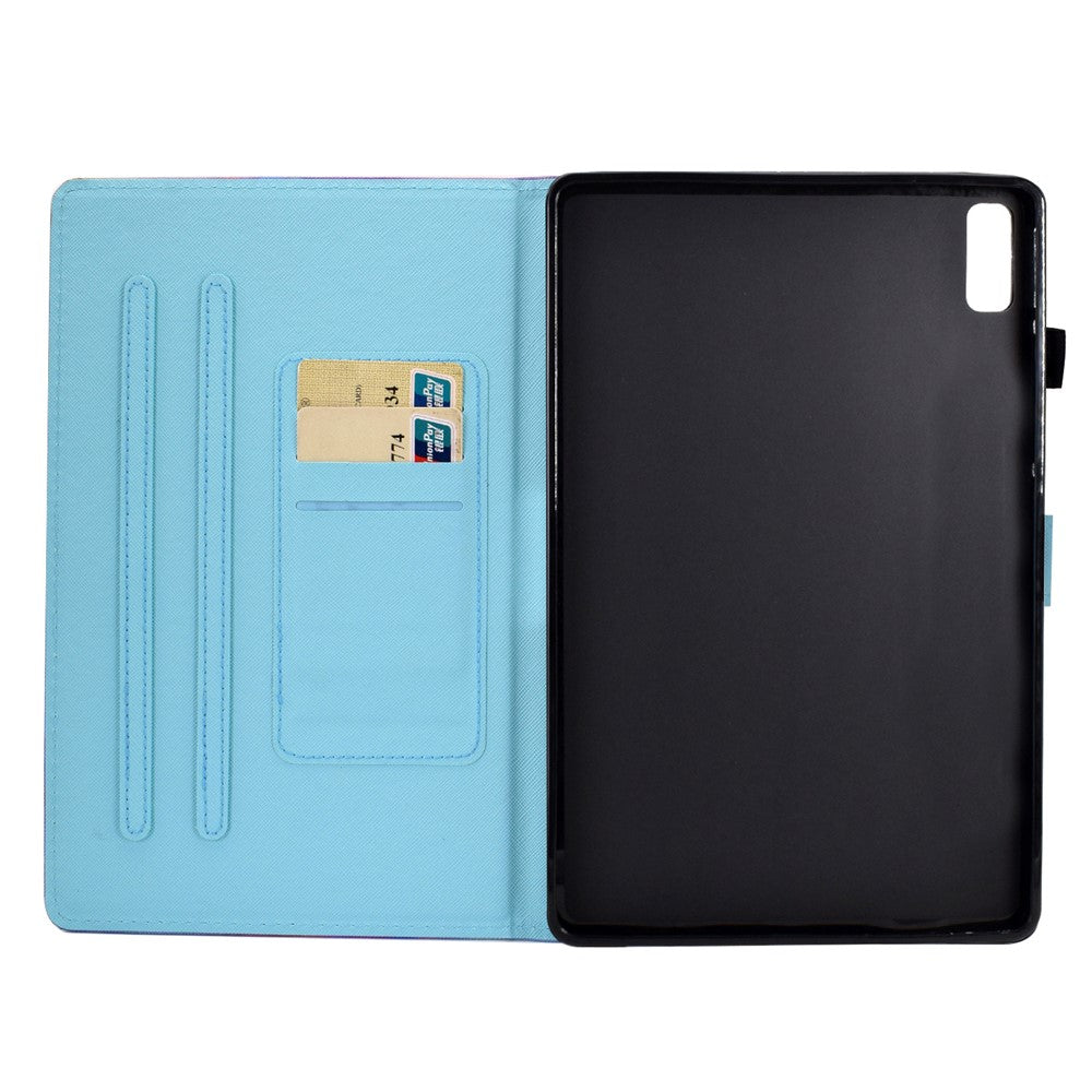 For Lenovo Tab M9 TB-310FU PU Leather Tablet Case A2 Pattern Printing Stand Card Slot Cover