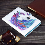 For Lenovo Tab M9 TB-310FU PU Leather Tablet Case A2 Pattern Printing Stand Card Slot Cover