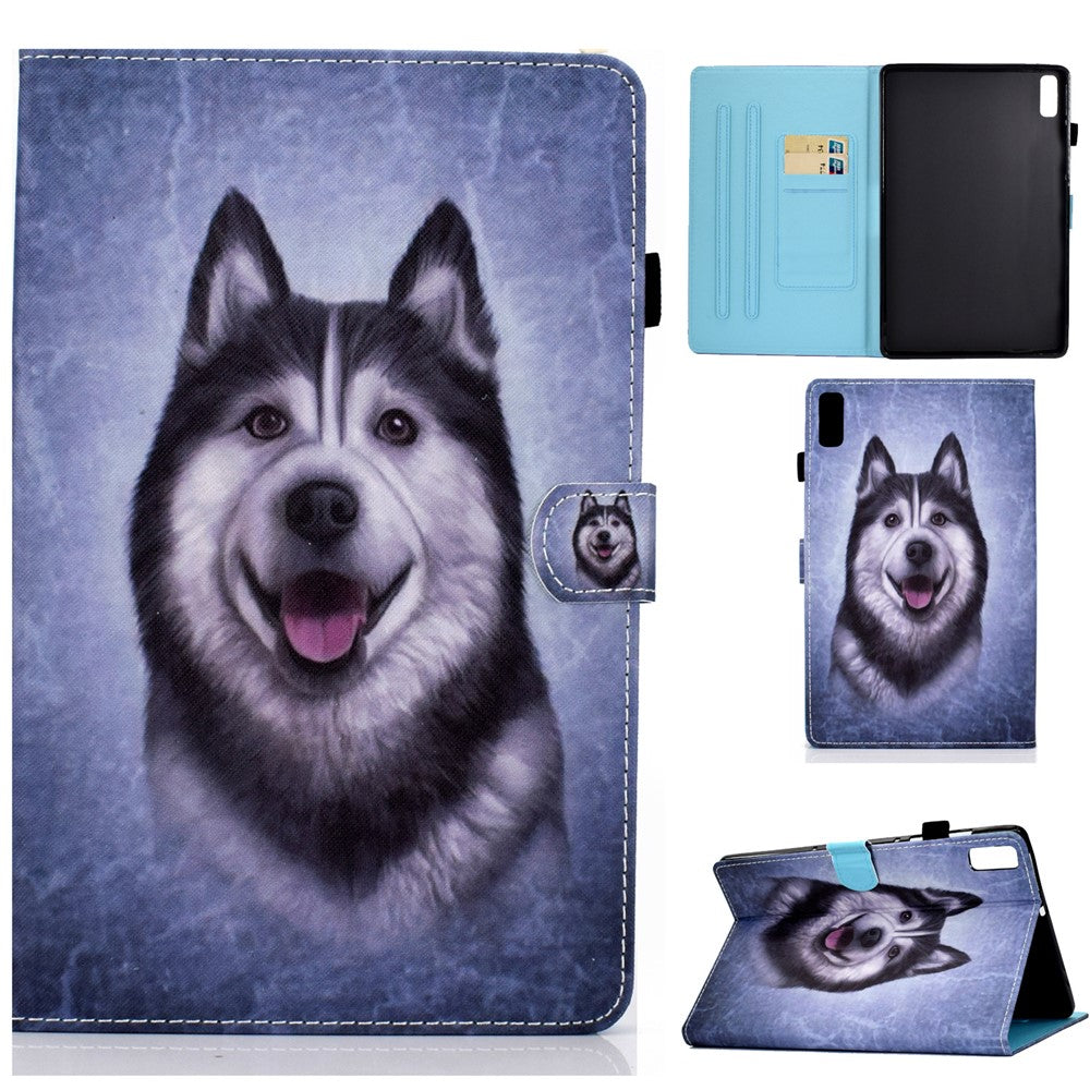 For Lenovo Tab M9 TB-310FU PU Leather Tablet Case A2 Pattern Printing Stand Card Slot Cover
