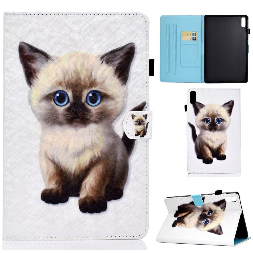 For Lenovo Tab M9 TB-310FU PU Leather Tablet Case A2 Pattern Printing Stand Card Slot Cover