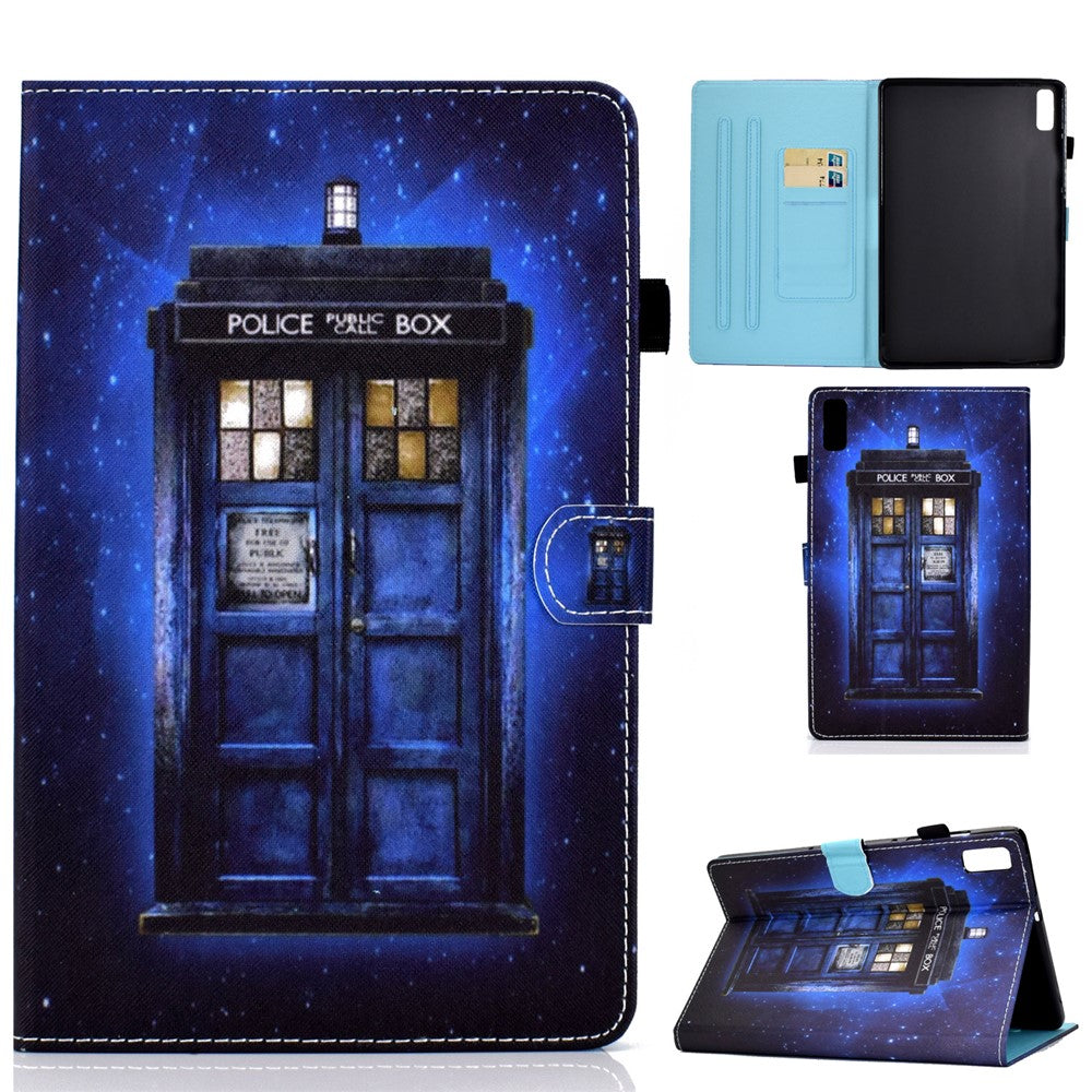 For Lenovo Tab M9 TB-310FU PU Leather Tablet Case A2 Pattern Printing Stand Card Slot Cover